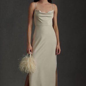 Cali Satin Charmeuse Midi Dress